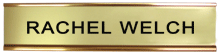 Wall Sign with gold holder 2 X 8
