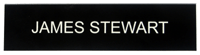 Adhesive backed nameplates 2 X 8