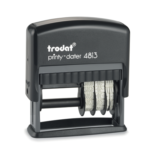 Trodat 4813 Printy Self-Inking Dater, Rectangular