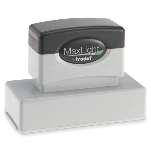 Trodat MaxLight XL2-185 Pre-Inked Stamp, Rectangular